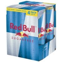 Red Bull Paquet de 4 boissons nergtiques  Sugarfree  250 ml