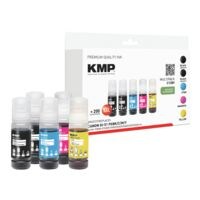 KMP Paquet de 5 recharges d'encre remplaant Canon  GI-51 PGBK / C / M / Y 