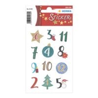 Herma Autocollants - chiffres du calendrier de l'Avent - symboles de Nol