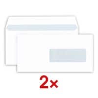 2x enveloppes Mailmedia, DL+ 80 g/m avec fentre - 500 pice(s)