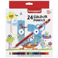 Bruynzeel Paquet de 24 crayons de couleur  Basic Colour 