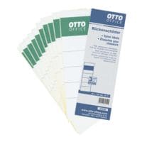 OTTO Office tiquettes classeurs autocollantes blanches  62x192 mm 