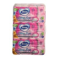 Zewa papier toilette Ultra Soft 4 paisseurs, wit, rose - 48 rouleaux (3 paquets de 16 rouleaux)