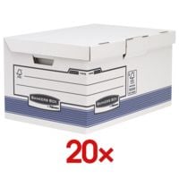 Bankers Box System 20 boîtes à couvercle rabattable « Maxi » système  Bankers Box®