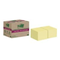 Post-it Super Sticky Recycling notes repositionnables Super Sticky Recycling Notes 7,6 x 7,6 cm, 840 feuilles au total, jaune