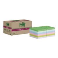 Post-it Super Sticky Recycling notes repositionnables Super Sticky Recycling Notes 4,76 x 4,76 cm, 840 feuilles au total