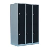 Lllmann Armoire vestiaire, 3x2, acier
