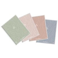 Paquet de 10 cahiers  spirales  Design   lignes 165 x 210 mm