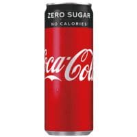 Coca Cola Paquet de 24 boissons rafrachissantes  Zero  250 ml