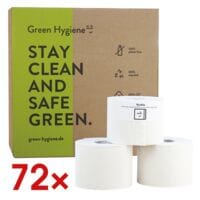 2x Green Hygiene papier toilette Kordula produit neutre en CO₂ 3 épaisseurs, blanc - 72 rouleaux (2 paquets de 36 rouleaux)