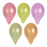 Papstar Paquet de 10 ballons  Fluo  couleurs assorties