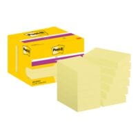 12x Post-it Super Sticky Notes 4,8 x 7,3 cm, 1080 feuilles au total, jaune