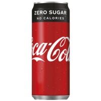 Coca Cola Pack de 24 boissons rafrachissantes  Zero  330 ml canette Sleek