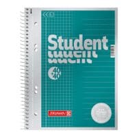 Brunnen cahier  spirale Premium Student Duo A5  carreaux et lign, 80 feuille(s)