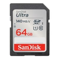 SanDisk Carte mmoire SDXC  Ultra 64 Go - 140 MB/s 