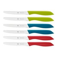 WMF Lot de 6 couteaux onduls - multicolores