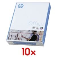 10x Papier multifonction A4 HP Office - 5000 feuilles au total, 80g/m