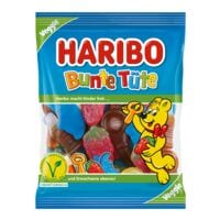 Haribo Bonbons glifis aux fruits  Bunte Tte  175 g vgtarien