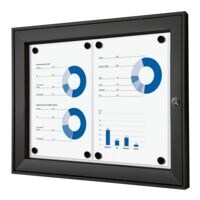 Showdown Displays Vitrine d'affichage verrouillable « SCS » 2x A4 (A3)