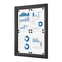Showdown Displays Vitrine d'affichage verrouillable « SCS » 4x A4 (A2)