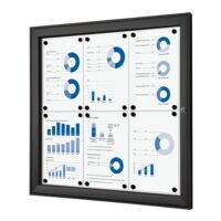 Showdown Displays Vitrine d'affichage verrouillable « SCS » 6x A4