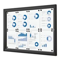 Showdown Displays Vitrine d'affichage verrouillable « SCS » 8x A4 (A1)
