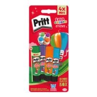 Pritt Paquet de 4 btons de colle  Fun Colors  4x 10 g