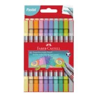 Faber-Castell Paquet de 10 feutres de coloriage double fibre  Pastel 
