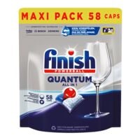 finish Pastilles pour lave-vaisselle Quantum All In 1 MAXI PACK 58 pices