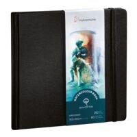 Hahnemhle Carnet d'aquarelle  couverture rigide  Watercolour Book  19,5 x 19,5 cm 30 feuilles