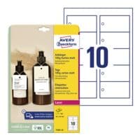 Avery Zweckform Paquet de 100 tiquettes  T1001-10 carton mat 90 x 50 mm blanc