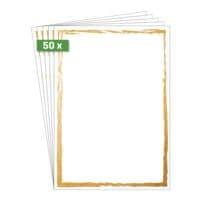 SIGEL Papier  motif A4  Golden frame 