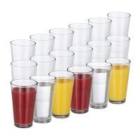 relaxdays Verres  boire, lot de 18