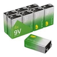 GP Batteries Paquet de 8 piles blocs 9 V  Super Alkaline 