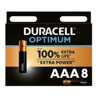 Duracell Paquet de 8 piles  Optimum  Micro / AAA