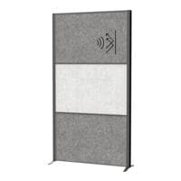 MAUL Panneau d'exposition  MAULconnecto  3 panneaux acoustiques 2x gris fonc + 1 gris clair avec pied