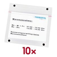 EICHNER 2x 5 pochettes transparentes magn�tiques en PVC A5 portrait