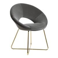 Wohnling Chaise de salle  manger revtement velours pitement 4 pieds