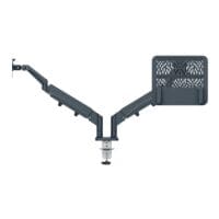 LEITZ Bras pour écran « Ergo Dual » avec support pour ordinateur portable