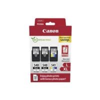 Canon Photo Value Pack : lot de cartouches d'encre 2x  PG-540L  &  CL-541XL  + papier photo brillant 10x15 cm