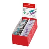 Faber-Castell Paquet de 24 gommes embotables  Grip 2001 Eraser CAP 