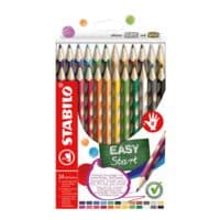 STABILO Paquet de 24 crayons de couleur  EASYcolors 