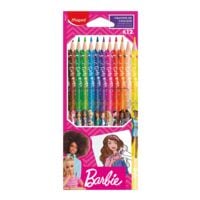 Maped Lot de 12 crayons de couleur  Barbie 
