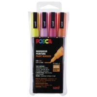 POSCA Marqueur peinture PC-3M lot de 4 paillettes