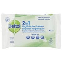 Dettol Lingettes hyginiques  2en1  12 pices