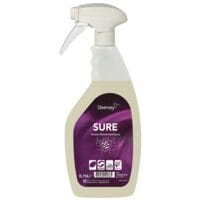 DIVERSEY Paquet de 6 nettoyants dsinfectants  Sure  750 ml