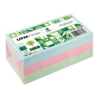 6x UPM Notes repositionnables « 5655-20PG-6 » emballé sous pergamine 12,5 x 7,5 cm, 600 feuilles au total