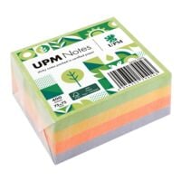 UPM bloc cube de notes repositionnables 5654-75PG 7,5 x 7,5 cm 400 feuilles au total