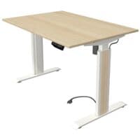 Kerkmann table assis-debout rglable en hauteur (lectrique) Move 1 Advance 120 cm, pitement en T blanc