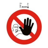 EXACOMPTA Panneau d'interdiction  Interdit de rentrer  20 cm